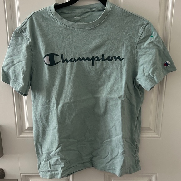 Champion Tops - Champion Mint Green Tee with Logo